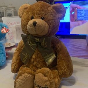 Plush Brown Teddy Bear with Bow - Soft Kids Stuffed Animal